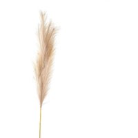 Bleached Large Faux Pampas Grass Stem Boho Decor Accent - White