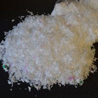 Fake Frosted Iridescent Christmas Snow Decoration - White / 1