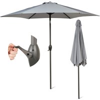 2.7M Garden Parasol - Grey