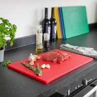 Argon Tableware Plastic Chopping Board - 45cm x 30cm - Red