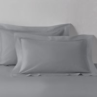 Luxury T200 Cotton Oxford Pillowcase Pair - Grey
