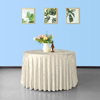 Crushed Velvet Tablecloth - Champagne / 305cm