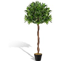 Artificial Bay Laurel Topiary Ball Tree - Green