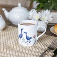 4-Piece Woodcut Goose Can Mug Set - Mixed