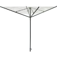 My Laundry 50m 4 Arm Steel Rotary Airer - Grey