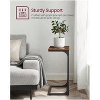 VASAGLE C-Shaped Side Table - Bronze