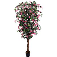 Leaf Design UK Realistic Artificial Flower Plant Tree - 180cm Pink