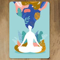 mindfulness, meditation and yoga Designer Placemat Set - Green