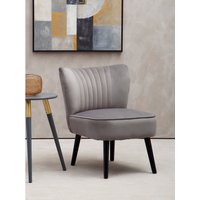 Regents Park Grey Velvet Chair - Grey