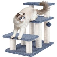 2-in-1 Cat Tree Tower Pet Steps - Grey