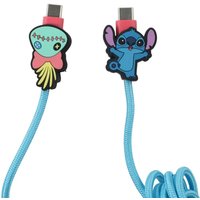Stitch 6ft Type-C Braided Molded Charging Cable Scrump Yay - Blue