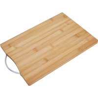 Aleki Medium Rectangular Bamboo Chopping and Serving Board with handle - Natural