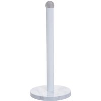 Easton White Marble Effect Kitchen Roll Holder - White