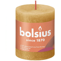 Honeycomb Bolsius Rustic Shine Pillar Candle (80mm x 68mm) - Honeycombe
