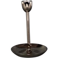 Four Candle Metal Candle Holder H16cm in Grey