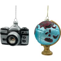Around The World, Hanging Glass Camera or Globe Around The World, Hanging Glass Camera or Globe