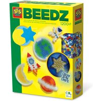 SES CREATIVE, Glow in the Dark Universe Iron-on Beads Mosaic Set - Black SES CREATIVE, Glow in the Dark Universe Iron-on Beads Mosaic Set - Black