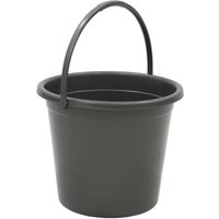 10 Litre Round Recycled Plastic Bucket - Grey