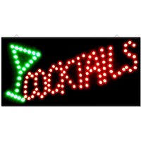 Gr8 Home, Led Bar Sign Cocktail Drinks Pub Club Window Display Light - Black Gr8 Home, Led Bar Sign Cocktail Drinks Pub Club Window Display Light - Black