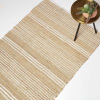 Homescapes, Arlyn Natural Striped Handwoven Jute Rug - Natural Homescapes, Arlyn Natural Striped Handwoven Jute Rug - Natural