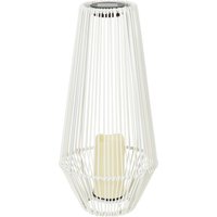 Coberg Solar Rattan Floor Light - White