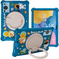 Smart 10.1-Inch Rotating Silicone Tablet Case - Blue
