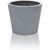 Polystone Grey Round Outdoor Planter - Grey / 114l