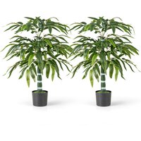 Artificial Bamboo Tree Set of 2 - Green
