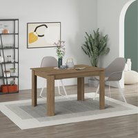 Tolmen Extendable Dining Table Rectangular Table 4-Seater 120cm - Dark Oak Effect