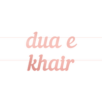 Dua E Khair Letter Banner - Pink