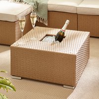 Orlando Rattan Garden Coffee Table Ice Bucket - Beige