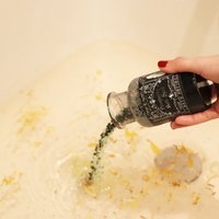 Ancient Witch Bath Spell Potion with Aventurine Crystal Amulet for Prosperity - Green
