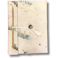 Med Lokta Mixed Flowers Notebook Unique Gift - Off White