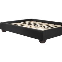 Soller Deep Charcoal King Size Bed - Charcoal
