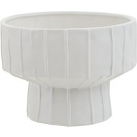 Esma Small Ribbed Blue Glass Vase - Dolomite 100%