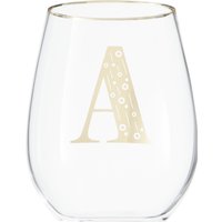 Claro Letter A Curved Tumbler - Transparent