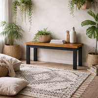 Dundalk Bench Oiled Seat with Frame - Natural