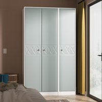 San Jose Ready Assembled 3 Door Robe - Duck & White Matt