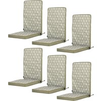 High Back Seat Pad Pack of 6 - Terracotta