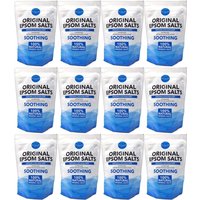 Elysium Spa Natural Epsom Salt Original 450g - Pack of 3 - Blue / 5616g