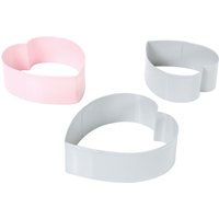 Pack of Three Cookie Cutters Heart Shapes