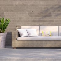Colourful Beach Outdoor Cushion - Yellow