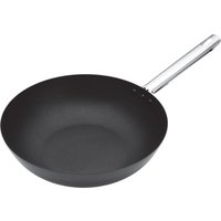 MasterClass Carbon Steel 30cm Wok - Black