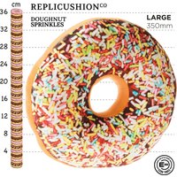 Echo Three, Doughnut Cushion Sprinkles - Orange Echo Three, Doughnut Cushion Sprinkles - Orange