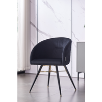 Vittorio Duke LUX Dining Set with a Table and 4 Chairs - Midnight