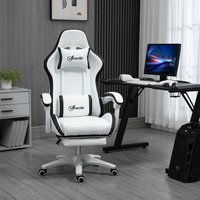 Vinsetto Gaming Chair Computer Chair with Armrest - Black / 129cm