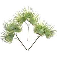 Artificial Fan Palm Sprays - Green