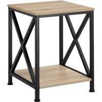 Bedside Table Carlton - Industrial Wood Light, Oak Sonoma
