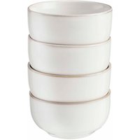 Nordic Stoneware Set of 4 Side Bowls - White