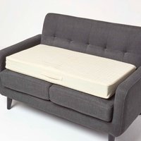 Quilted Cotton 2 Seater Orthopaedic Booster Cushion Cover - Cream